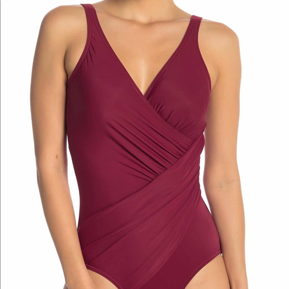NWT Miraclesuit One Pc Bathing Suit Sz. 12